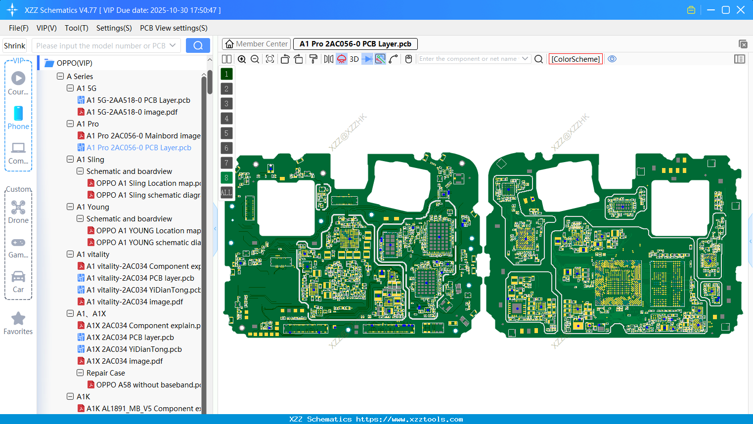 OPPO A1 Pro 2AC056-0 PCB Layer